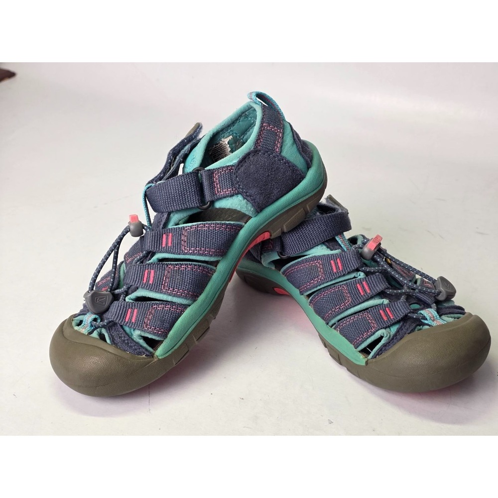 Keen Newport H2 Youth Sandals Size 2 Blue Pink Hiking‎ Waterproof Shoes 1012316